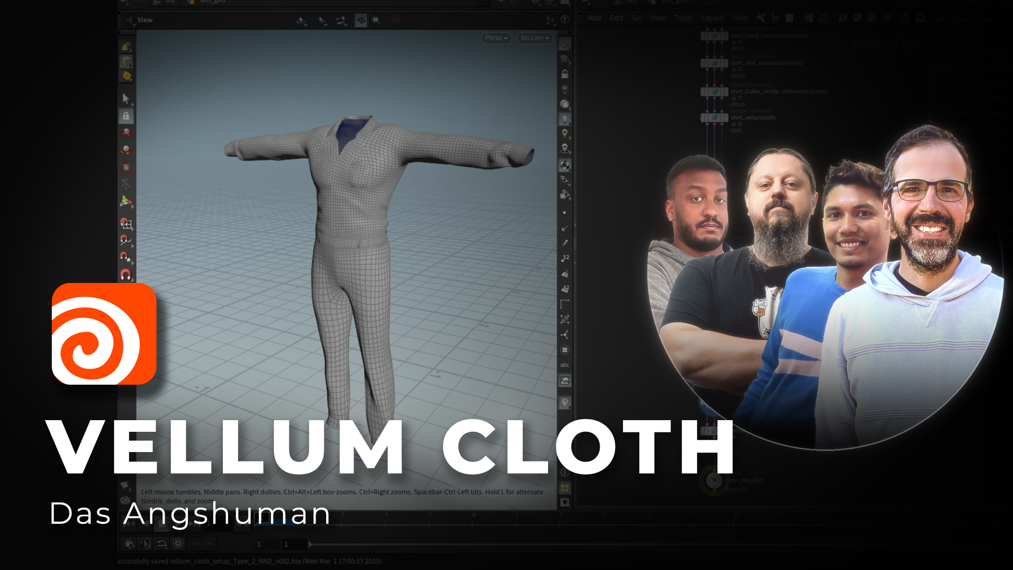 HOUDINI | VELLUM CLOTH | proposed by Das Angshuman